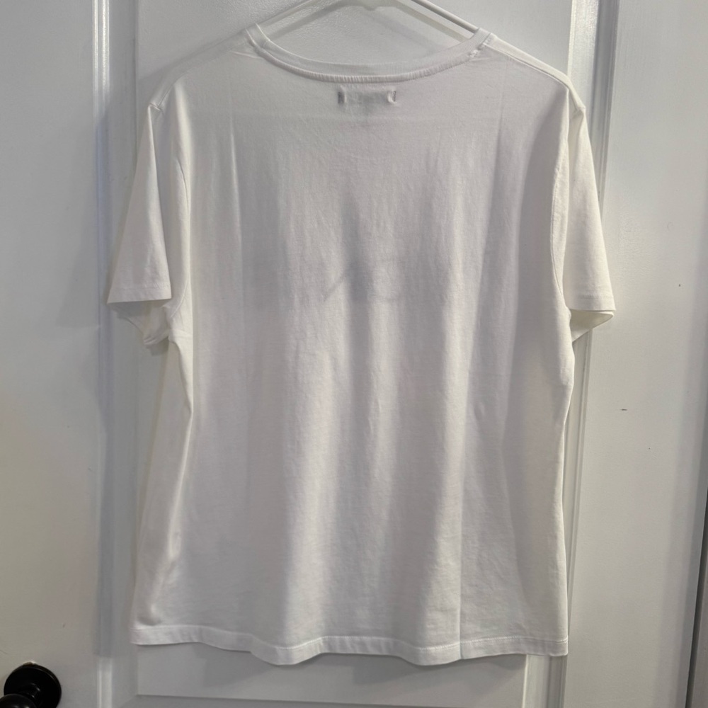 Brunette The Label “Blonde” Core Tee White Short Sleeve New W Tags — image 2 of 6